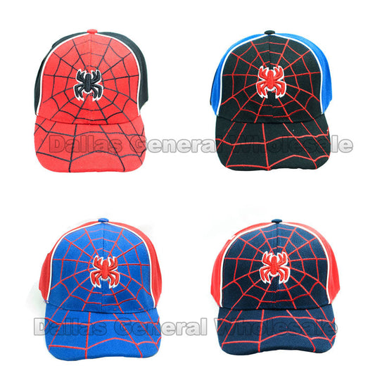 Bulk Buy Boys Spider Caps Wholesale