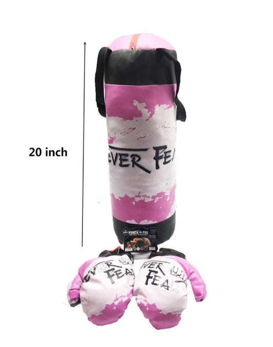 Bulk Buy Pink Training Boxing Punching Bag Glove Set Wholesale