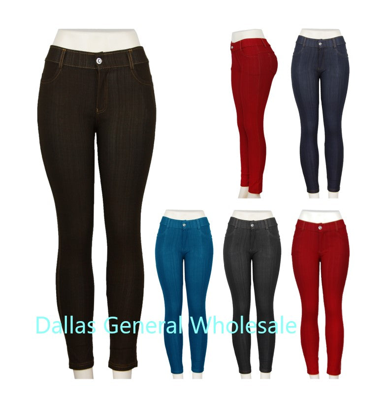 Bulk Buy Girls Fashion Pull On Jeans Wholesale