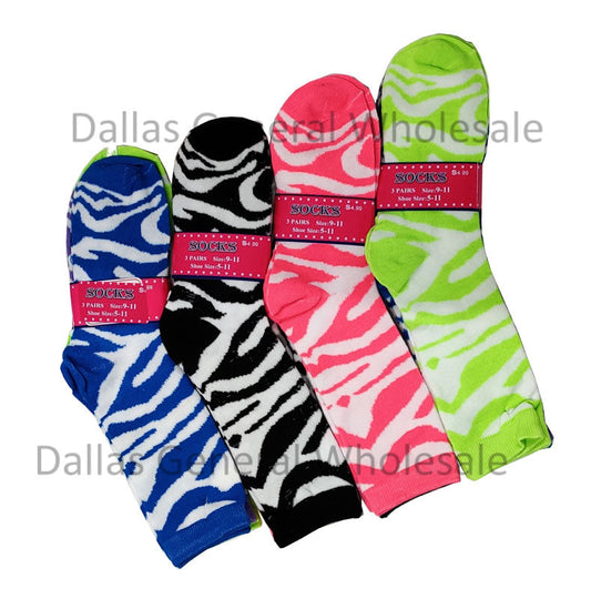 Wholesale Women's Ankle Socks, 3 Colors
