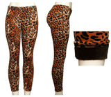 Girls Fashion Printed Thermal Fur Lining Leggings Wholesale