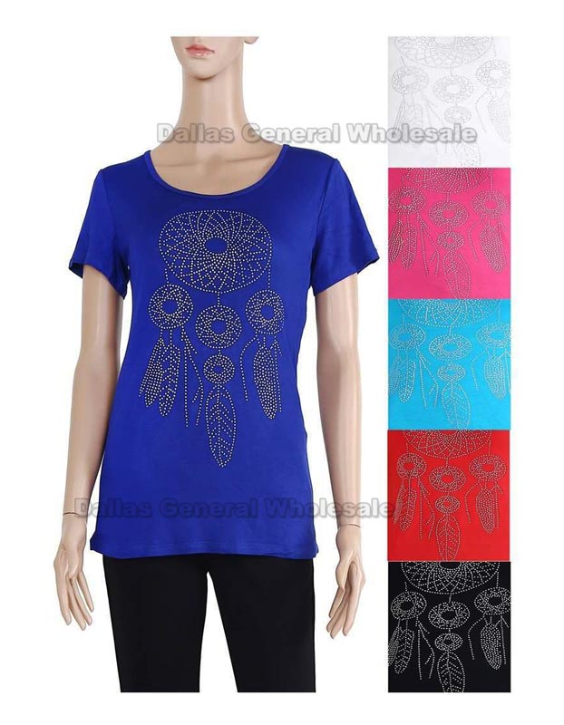 Bulk Buy Ladies Dream Catcher Short Sleeve Tshirts Wholesale