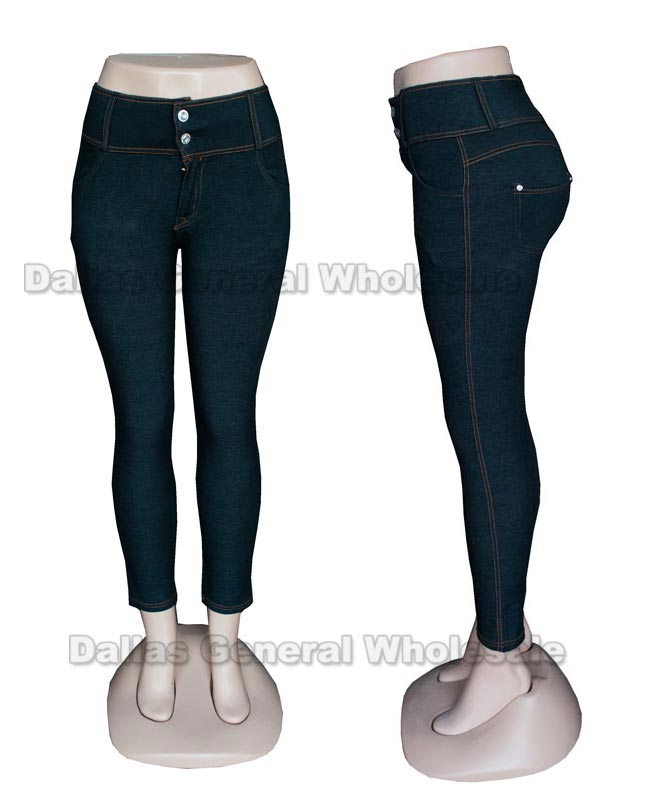 Bulk Buy Jean Like Jeggings Wholesale