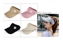 Ladies Casual Daisy Visor Caps Wholesale