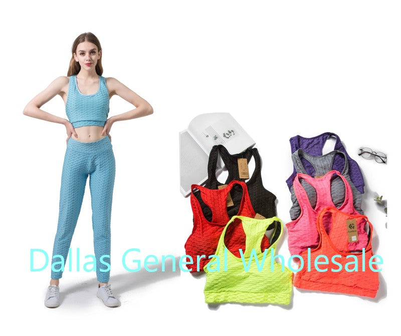 Bulk Buy Active Crop Top w/ Carpis Set Wholesale