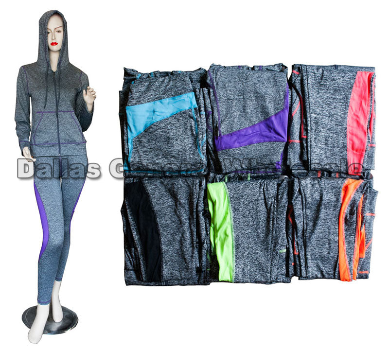 Bulk Buy Active Long Sleeve Top with Pants Set Wholesale