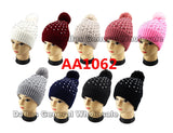 Bulk Buy Girls Bling Bling Fur Insulated Beanie Hats Wholesale