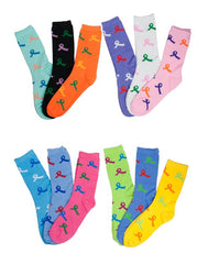 Girls Ribbon Crew Socks Wholesale