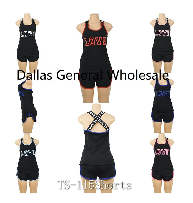 Girls Active Tank Top & Shorts Matching Set Wholesale