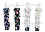 Bulk Buy Floral Straight Shoulder Maxi Sun Dresses Wholesale