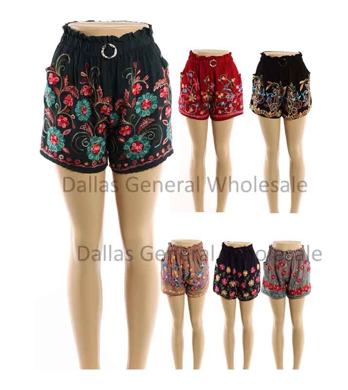 Bulk Buy Girls Cute Casual Floral Shorts Wholesale