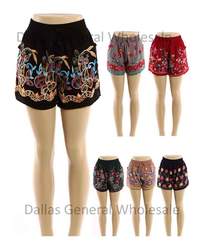 Bulk Buy Girls Cute Floral Shorts Wholesale