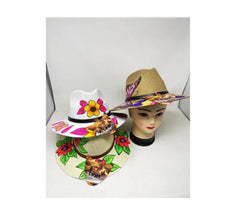 Ladies Hand Painted Fedora Hats Wholesale
