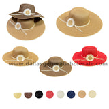 Bulk Buy Ladies Beach Daisy Floppy Straw Hats Wholesale