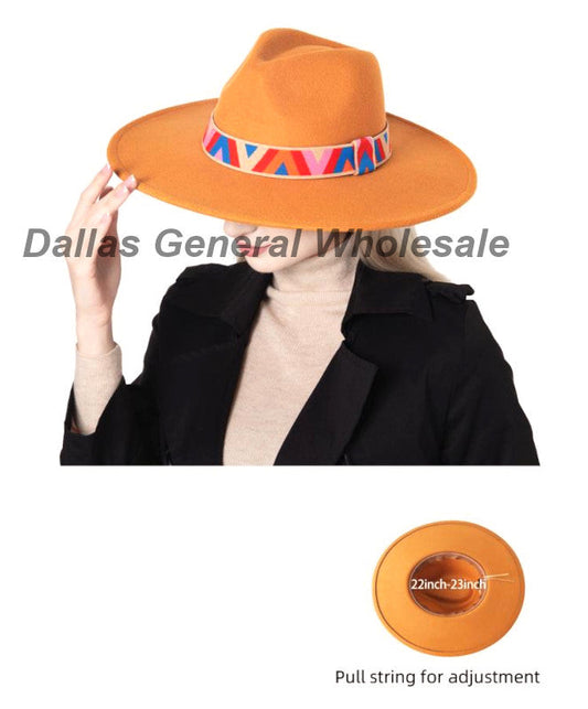 Ladies Fedora Hats -(Sold By 6 PCS =$79.99)