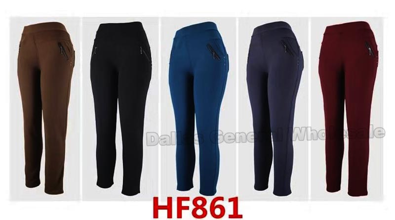 Bulk Buy Ladies Fur Insulated Thermal Pants Wholesale