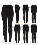 Girls Fur Lining Studded Leggings Wholesale