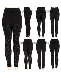 Cheap black clearance leggings in bulk