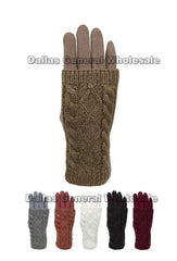 Women 2-IN-1 Fashion Gloves Wholesale