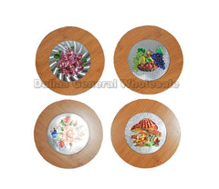 Bamboo Plate Coasters Mats Wholesale MOQ 12