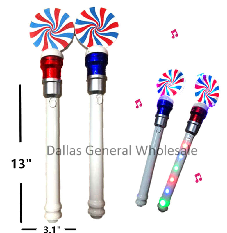 Flashing Glowing Light Up Spinner Wands Wholesale