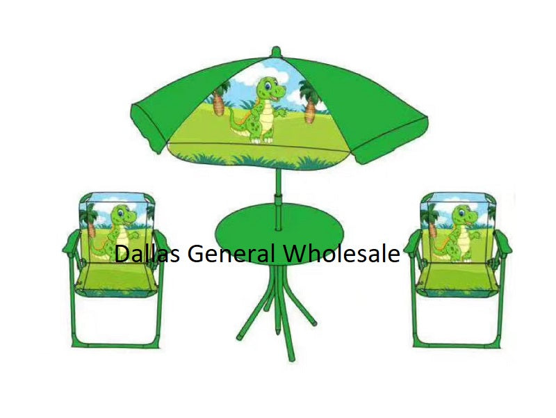 Dinosaurs Patio Folding Chairs / Umbrella Table Wholesale MOQ 3