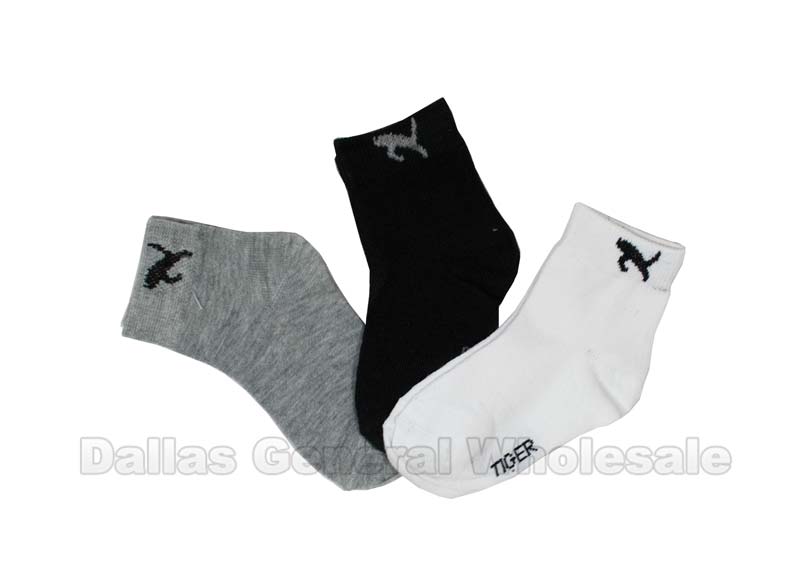 Bulk Buy Boys Tiger Ankle Socks Wholesale