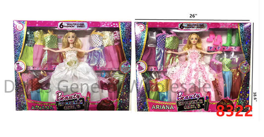 Bulk Buy 13 PC Girls Fashion Doll Closet Play Set Wholesale