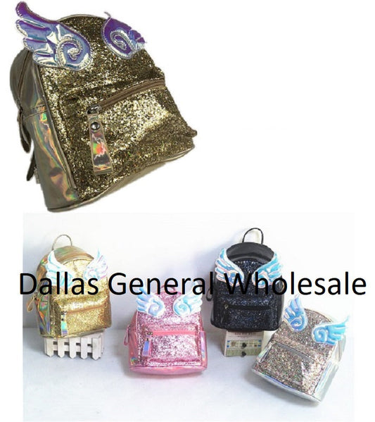 Bulk Buy Girls Glitter Angel Wing Backpacks Wholesale