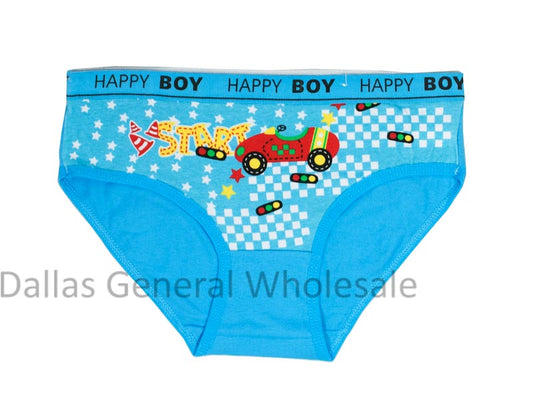 6PC Little Boys Race Car Underwear Wholesale MOQ 12