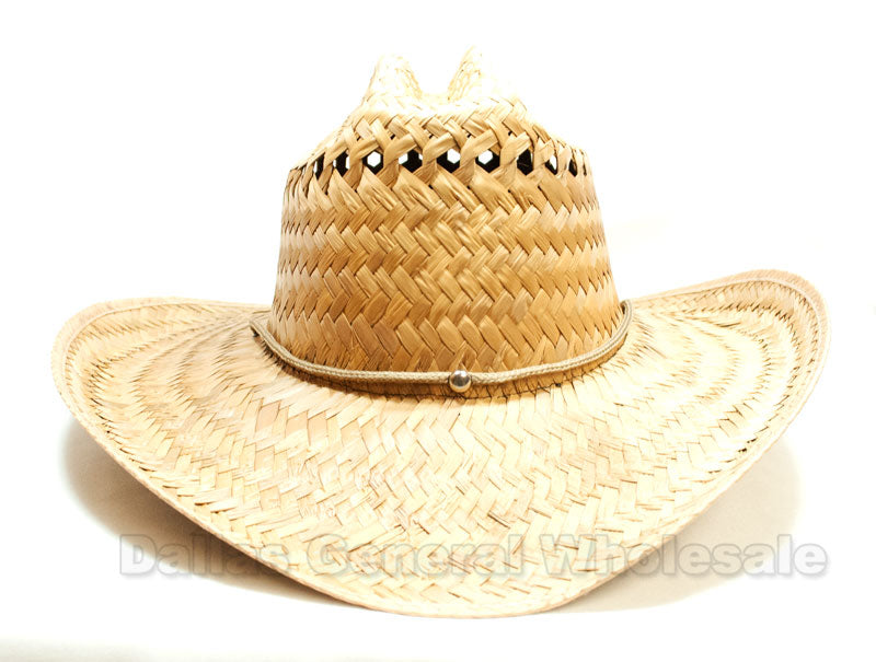 Vented Sombrero Straw Hats Wholesale