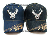 Deer Design Fashion Jeans Caps