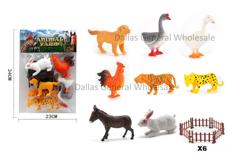 8 PC Toy PVC Animal Figurine Set Wholesale MOQ 6