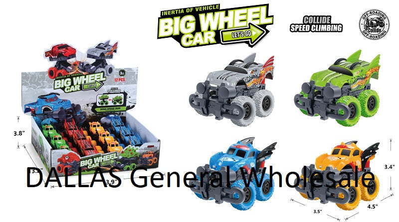 Toy Inertial Big Wheel Pop Up Trucks Wholesale