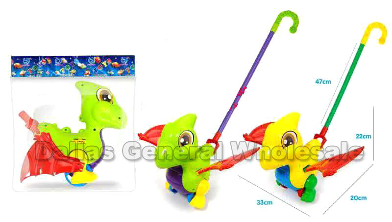 Dinosaur Push Walking Toys Wholesale MOQ 12