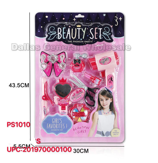 Bulk Buy 8 PC Girls Pretend Play Beauty Toys Wholesale