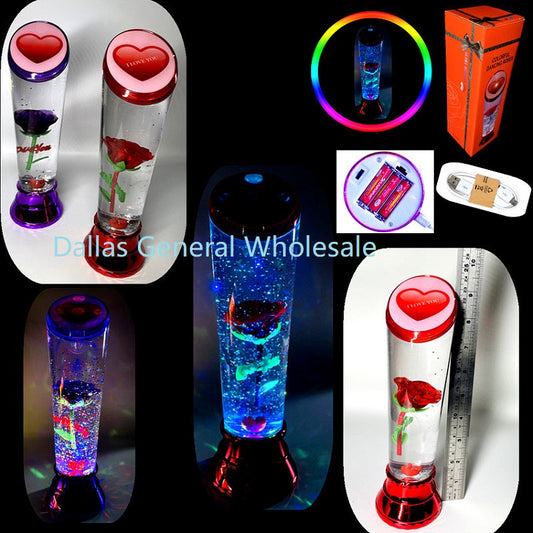 Bulk Buy Color Changing Rose Floating Tornado Lamps Wholesale
