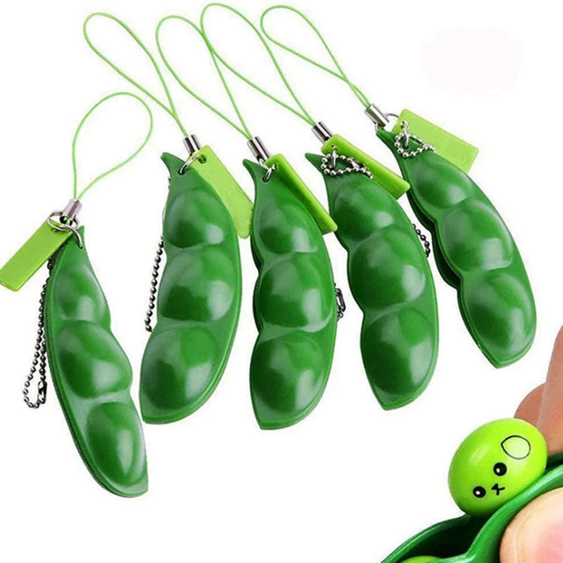 Fidget Peas Popping Toy Keychains Wholesale