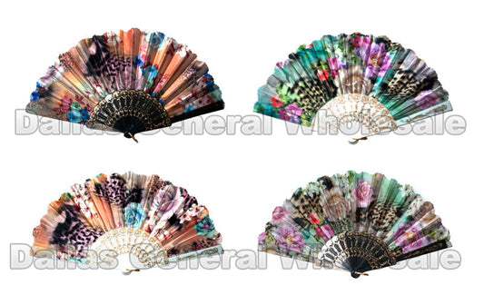 Bulk Buy Beautiful Flower Design Oriental Hand Fans Wholesale
