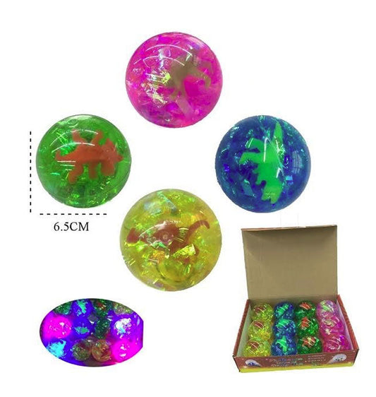 Dinosaur Light Up Bounce Balls Wholesale MOQ 12