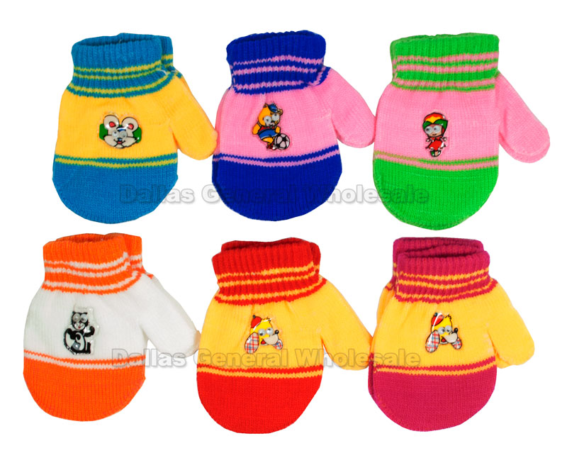 Bulk Buy Baby's Knitted Mittens Wholesale