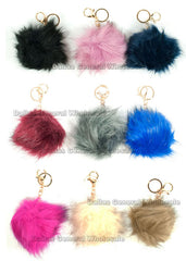Fluffy Fur Balls Key Chains Wholesale