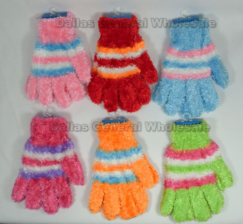 Girls Cute Fluffy Gloves Wholesale