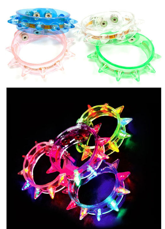 Bulk Buy Kids Novelty Glowing Spike Bracelets Wholesale