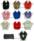 Bulk Buy Girls Knitted Fashion Infinity Scarf Wholesale