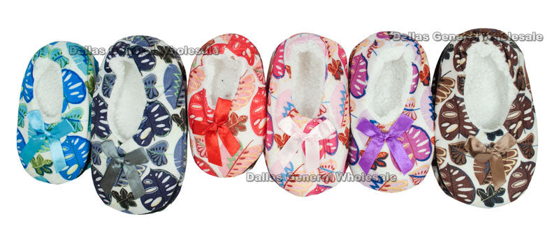 Bulk Buy Little Kids Fleece Sock Slippers Wholesale