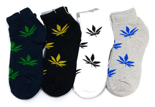 Marijuana Printed Mens Ankle Casual Socks | Assorted