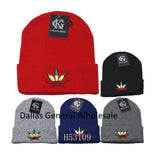 Marijuana Skull Beanie Caps Wholesale