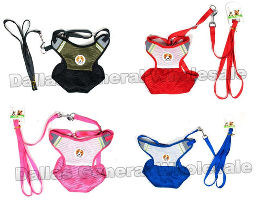 Glow In Dark Pet Harness with Leash Sets Wholesale