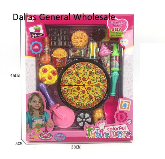 Bulk Buy 22PC Pizza Party Toy Play Set Wholesale